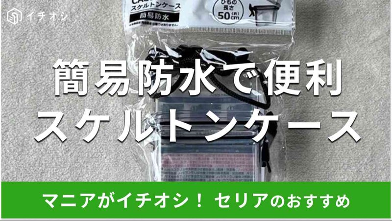 セリアの「スケルトンケース」