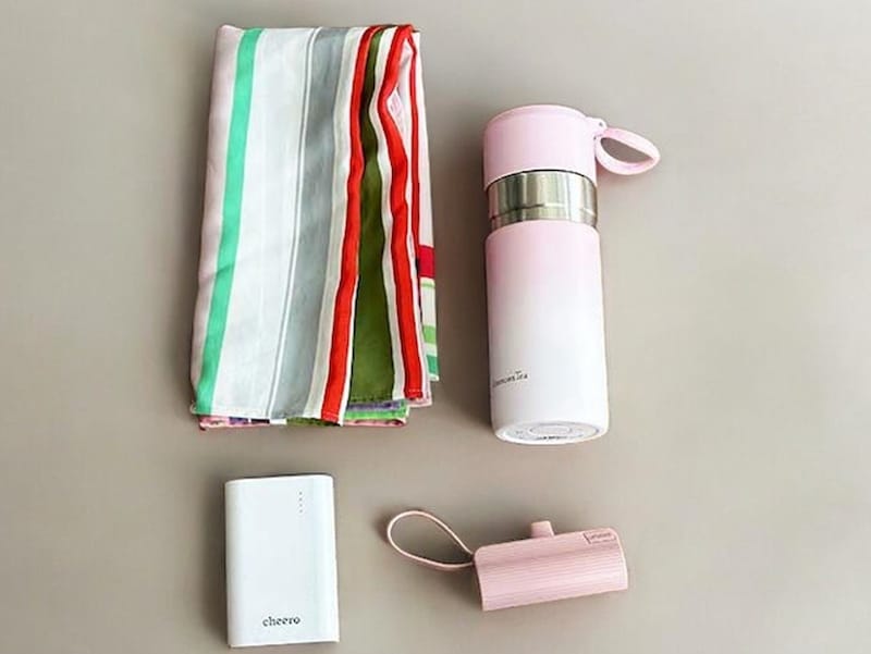 防災ポーチ以外で持ち歩いているもの