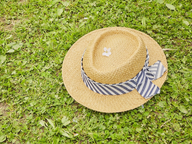 夏に使った帽子