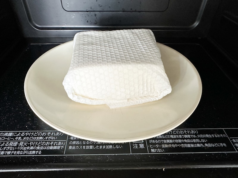 電子レンジを使った豆腐の水切り