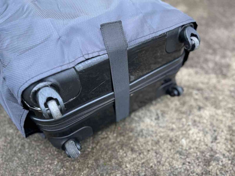 ゴムバンドで固定する