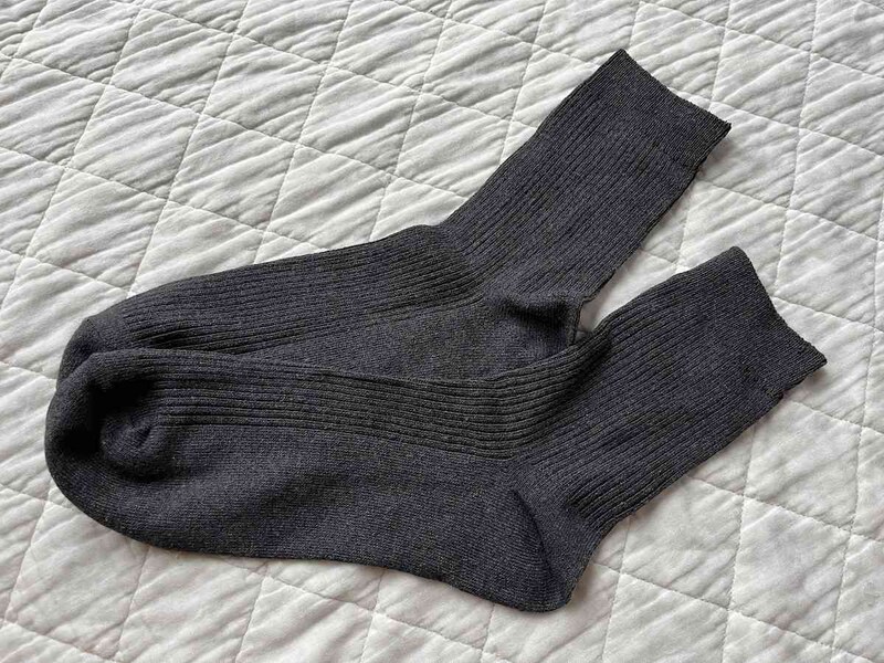 ダイソーの「Ag消臭ハーフソックス（リブ、チャコール、25cm-27cm）」は洗濯をしても消臭が続く
