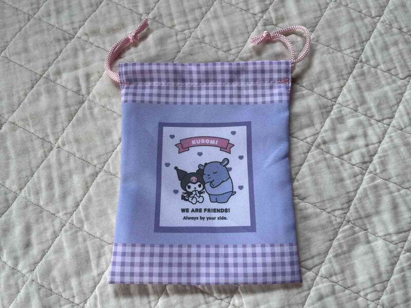 ダイソーの「マイメロディ クロミ ミニ巾着」のクロミはパープル系