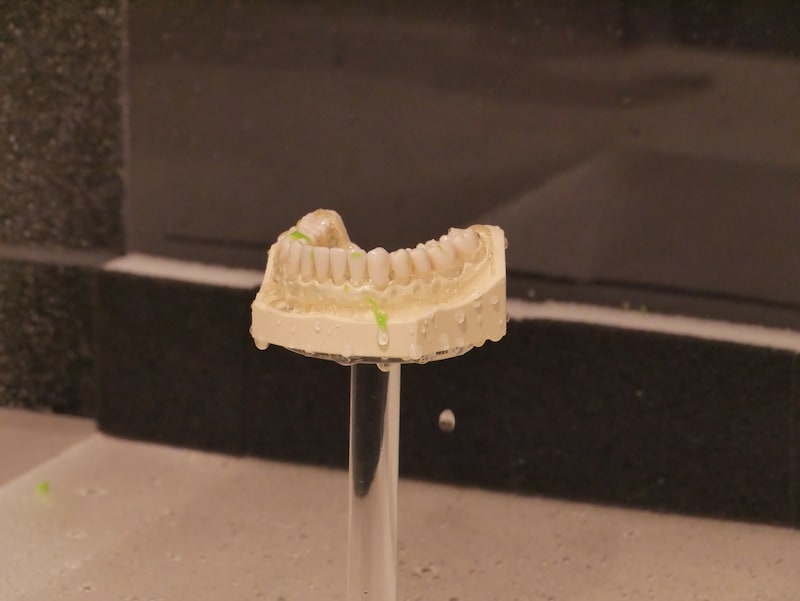 約20秒でほぼきれいに洗い流せました