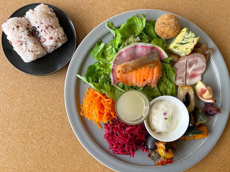 京の素材のおかずプレート