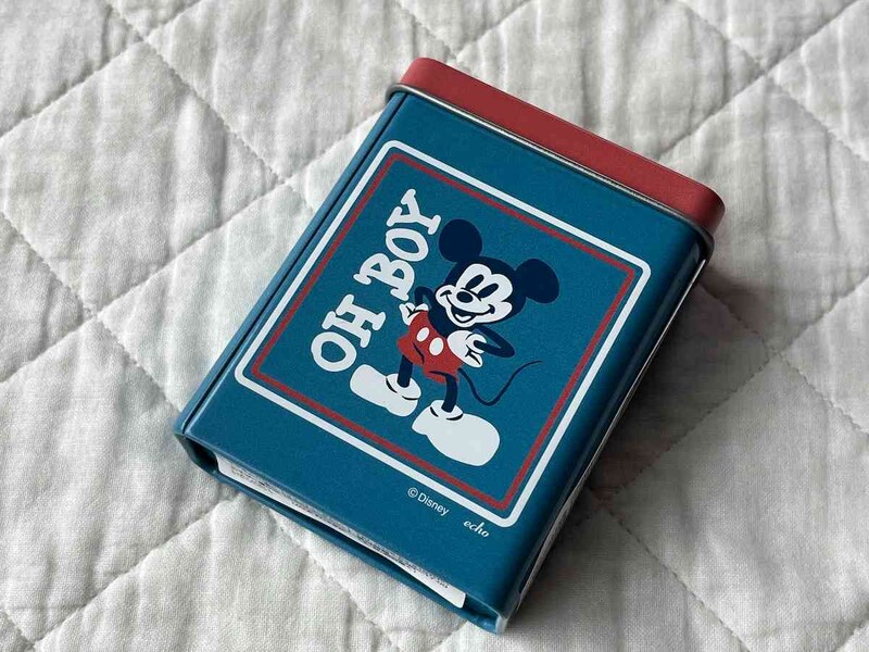 セリアの「ミッキー＆ドナルド スリム缶」