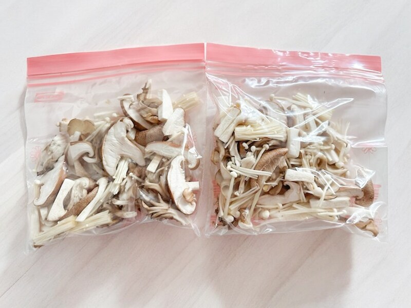 きのこ冷凍保存法