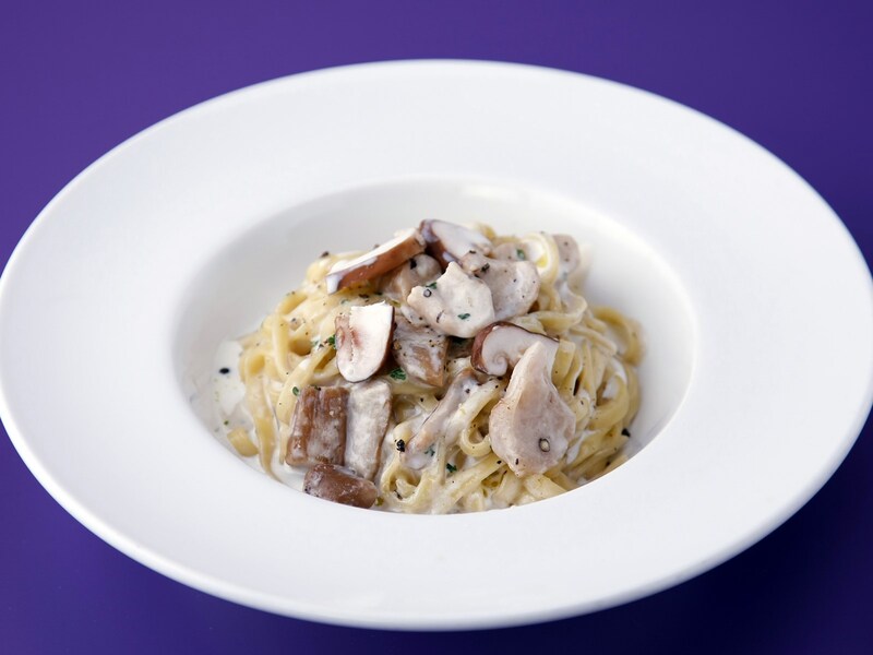 冷凍きのこミックスを使ったパスタ