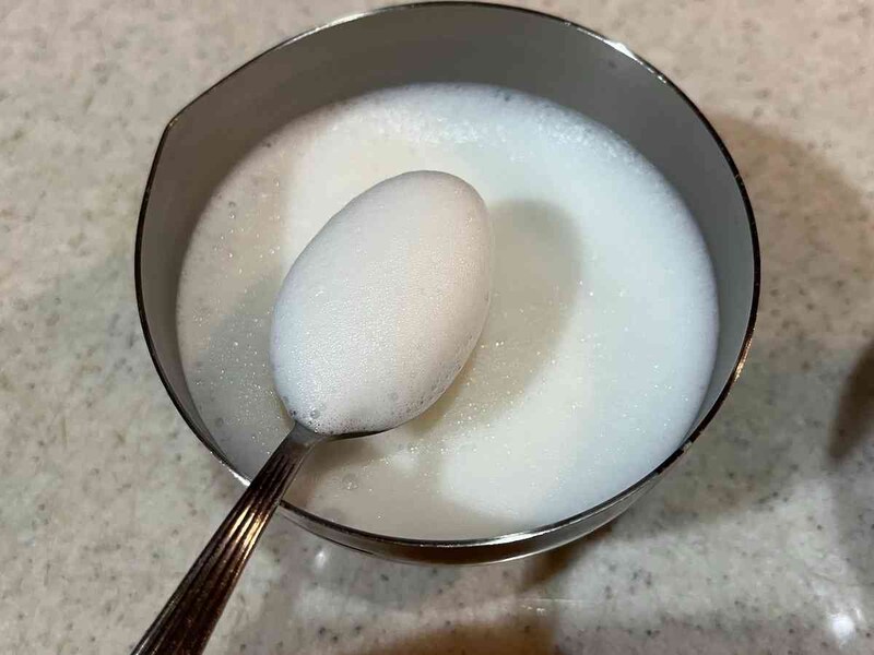 適度に泡が立ったらOK