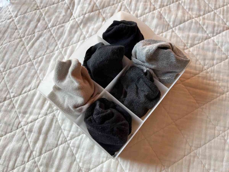 セリアの「チャーム6」は靴下入れにもおすすめ