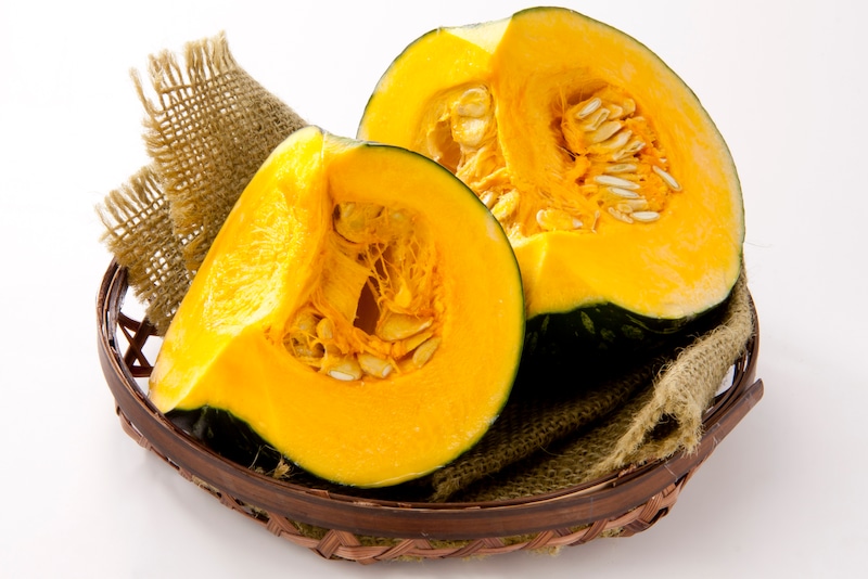 カットされたかぼちゃ