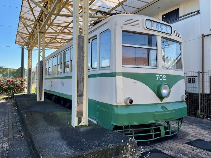 桜川公園の保存車両(702号車)