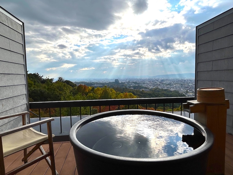 屋上の貸切露天風呂