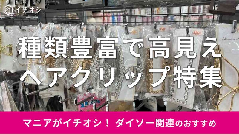 ダイソーの「ヘアクリップ」は種類豊富でお得