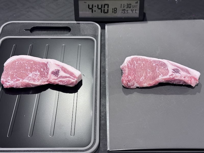 解凍プレート付きまな板