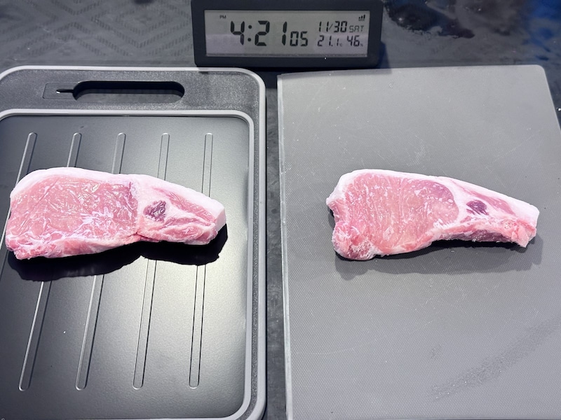 解凍プレート付きまな板