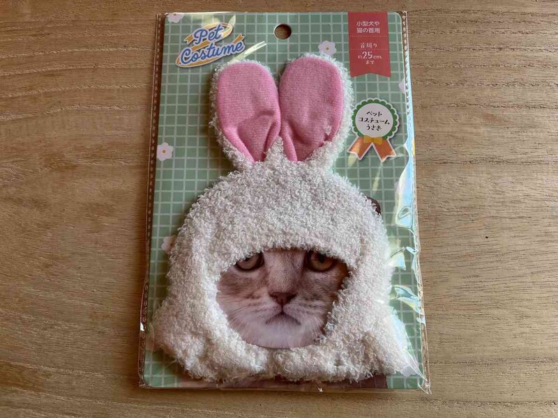 セリアの「ペットコスチューム うさぎ」