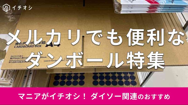 ダイソーの「メルカリで使えるダンボール」とメルカリの送料をチェック!