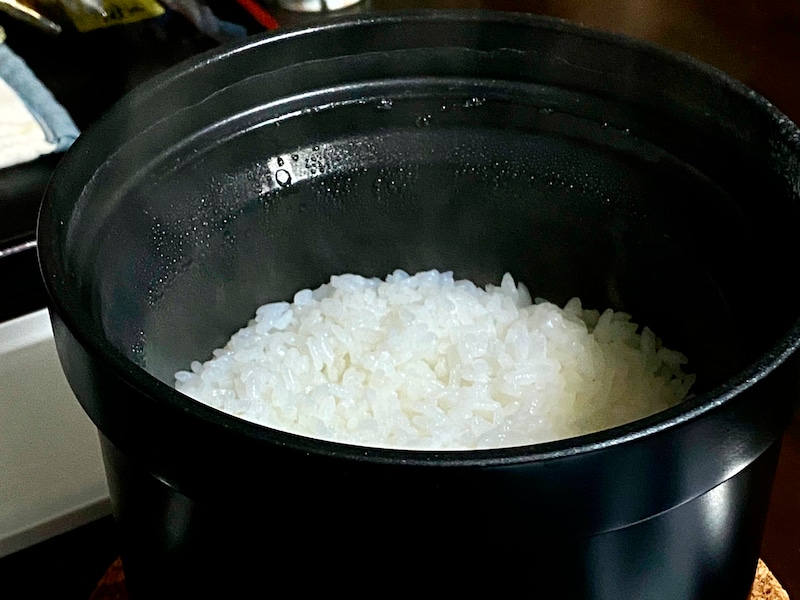 スミコメでご飯を炊いたところ