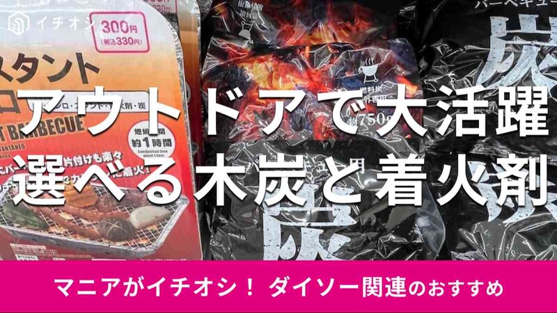 ダイソーで選べる「木炭」と「着火剤」は?
