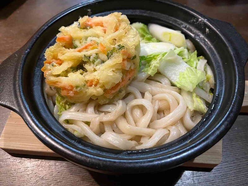 鍋焼きうどんの完成！