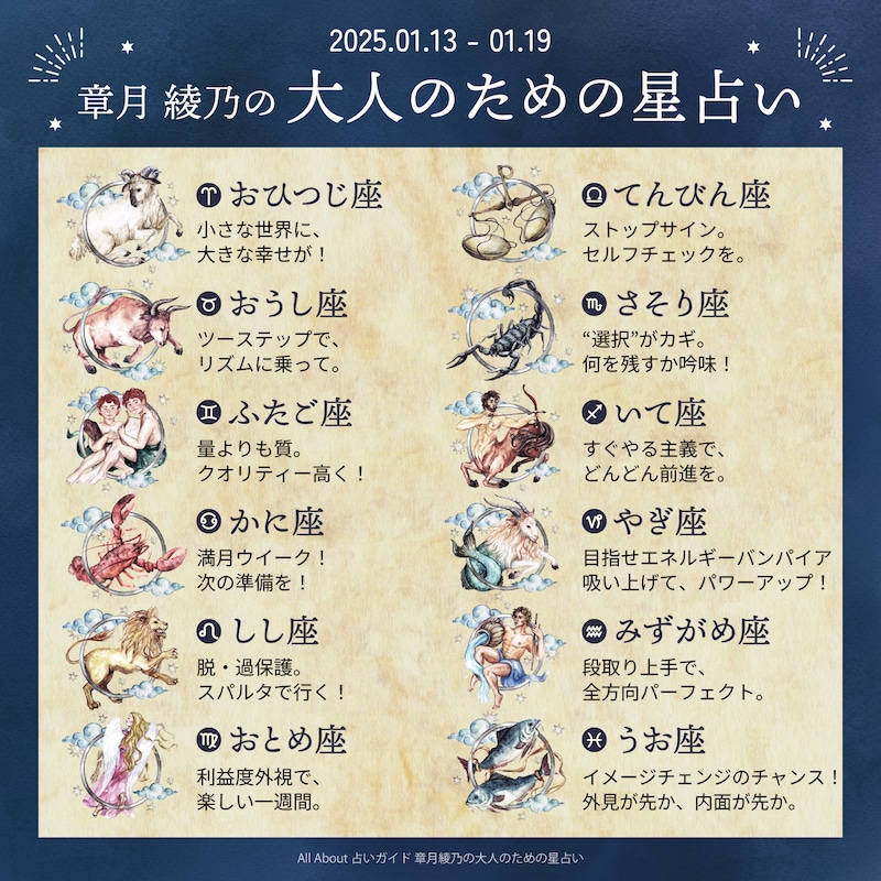 章月綾乃からあなたへ送る今週のメッセージ