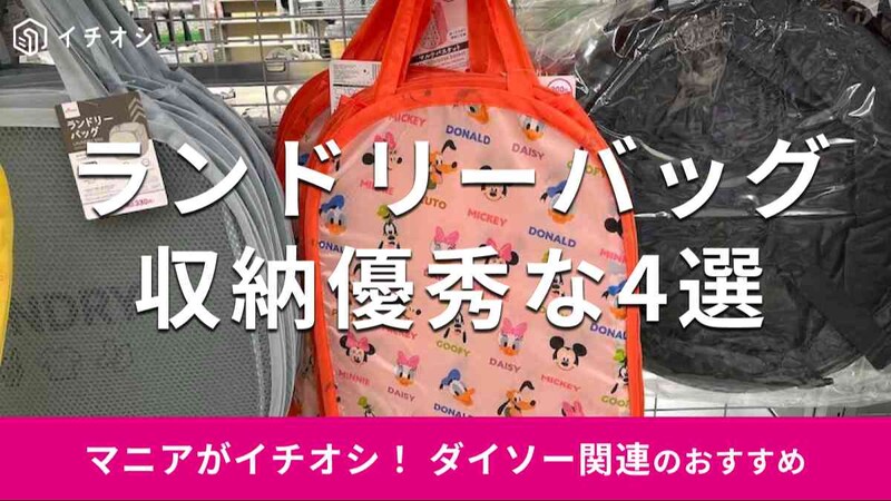 ダイソーの「ランドリーバッグ」おすすめ4選