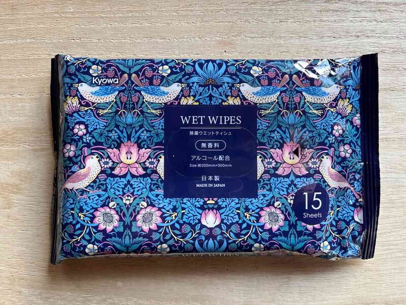 セリアの「除菌ウェットティッシュ アンティークデザイン M」