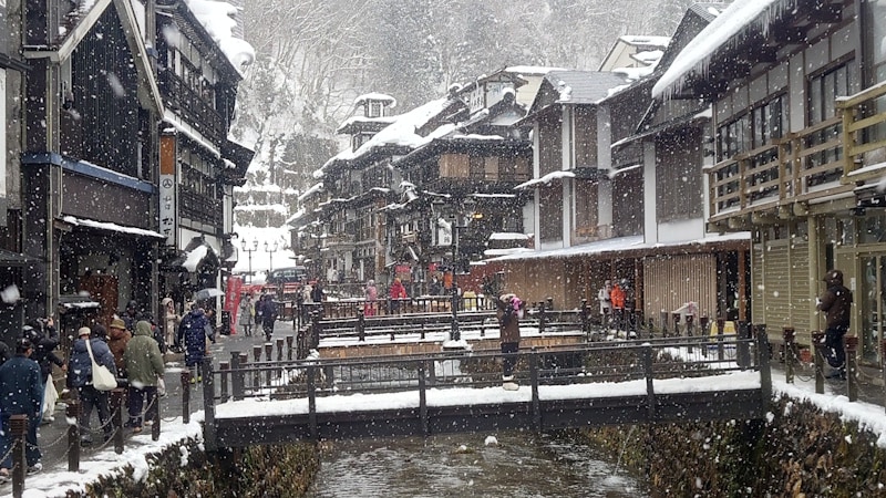 銀山温泉の温泉街（1）