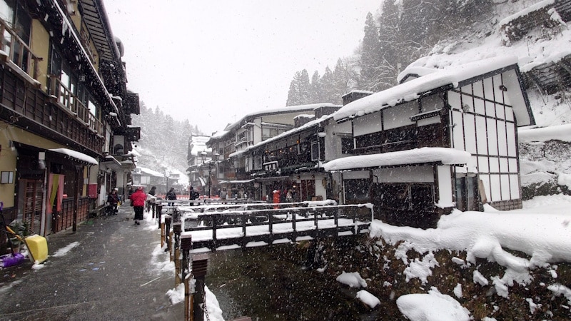 銀山温泉の温泉街(2)