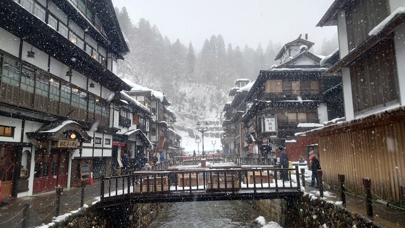 銀山温泉の温泉街(3)
