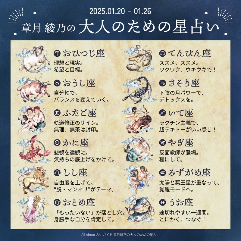 章月綾乃からあなたへ送る今週のメッセージ