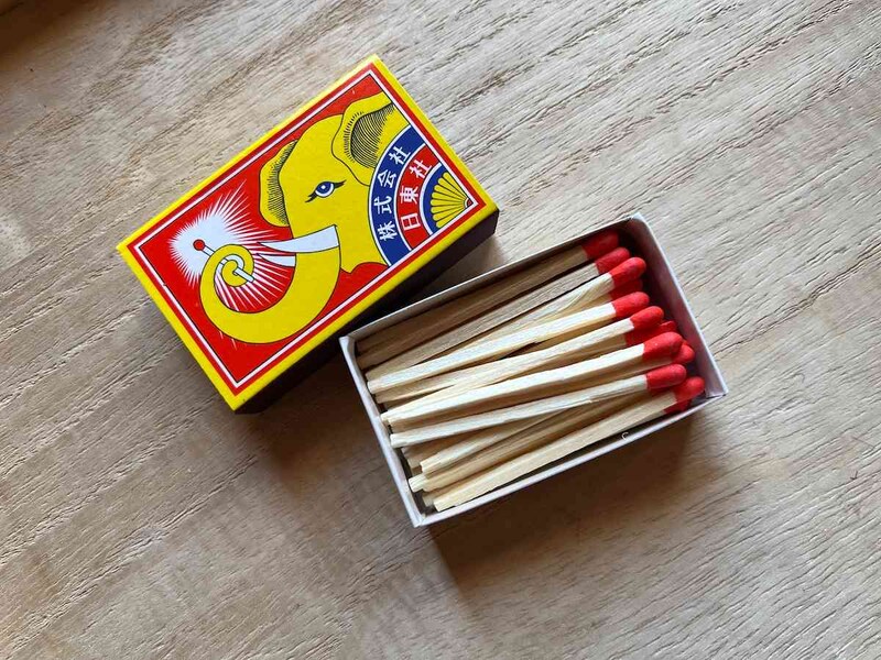 セリアの「マッチ 並型6P」の本数は多め