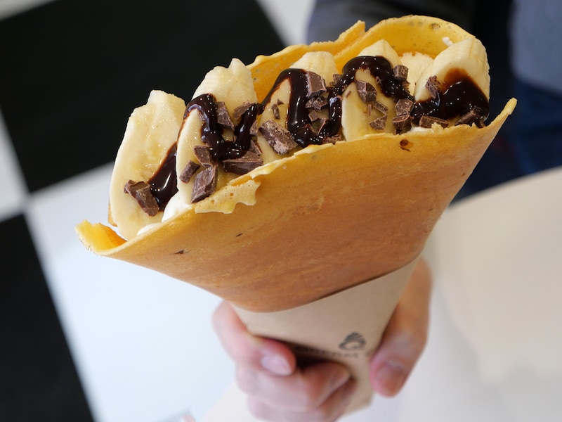 QREAM CAFE横浜中華街店「チョコバナナクリーム(880円)」