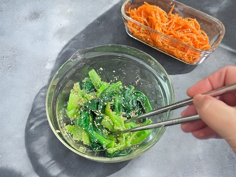 小松菜のナムルレシピ