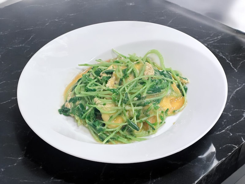 豆苗たまレシピ