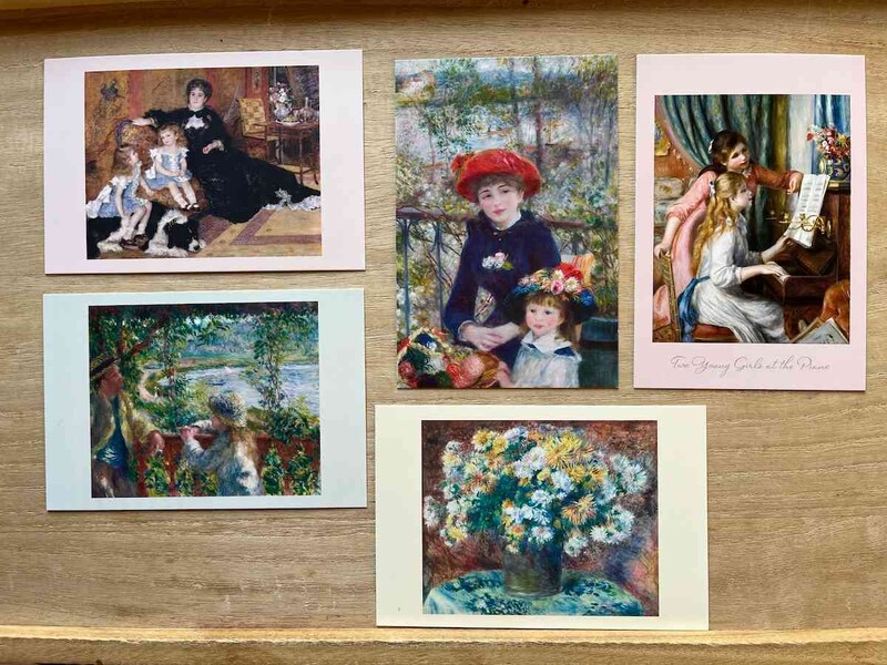 セリアの「ポストカードセット 5P ピエール＝オーギュスト・ルノワール」