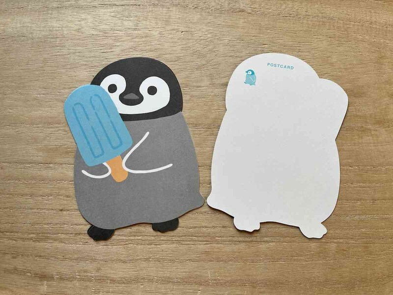 セリアの「ダイカットハガキ　アニマル夏柄 3枚」