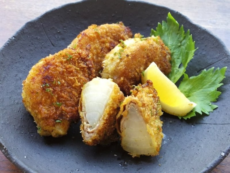 新玉ねぎの焼きカツ