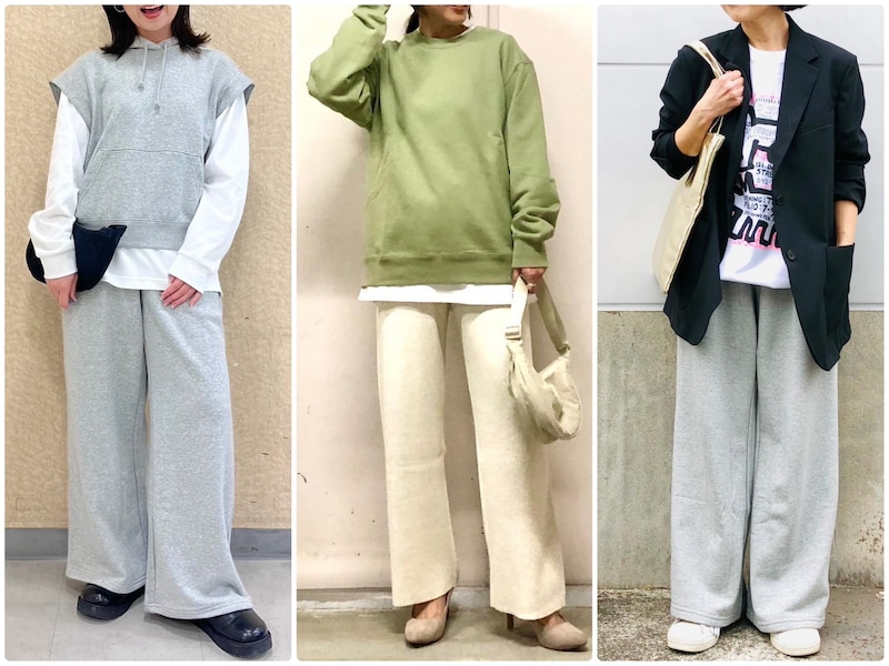 40代女性に！ ユニクロの新作スウェットでつくる大人カジュアルコーデをご紹介します