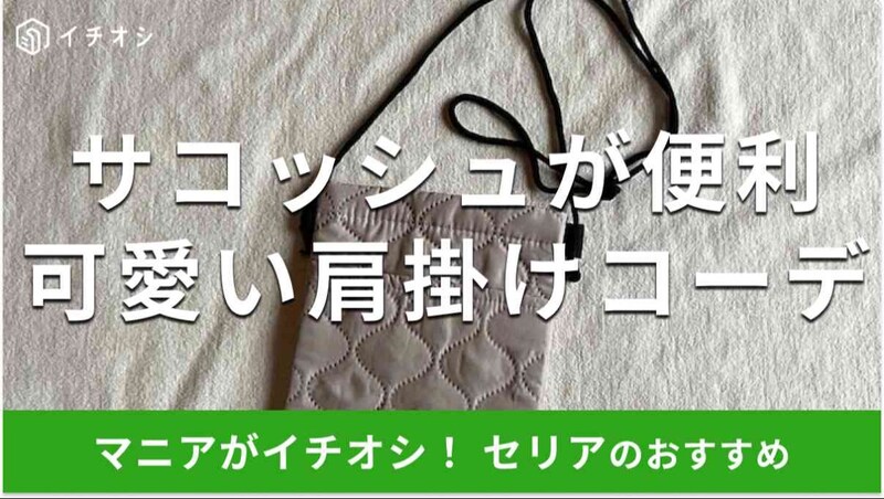 セリアの「ソニックキルトサコッシュ」