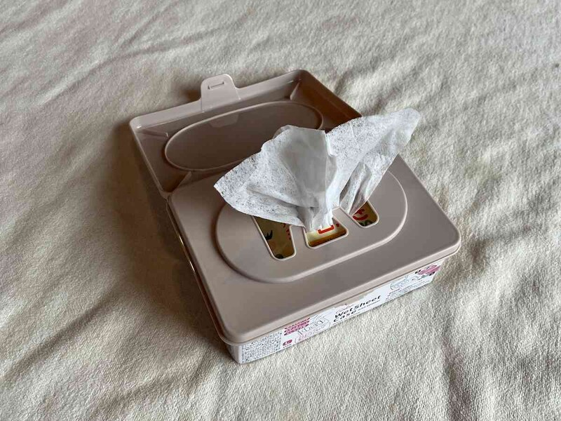 ウェットティッシュを1枚ずつ出せる