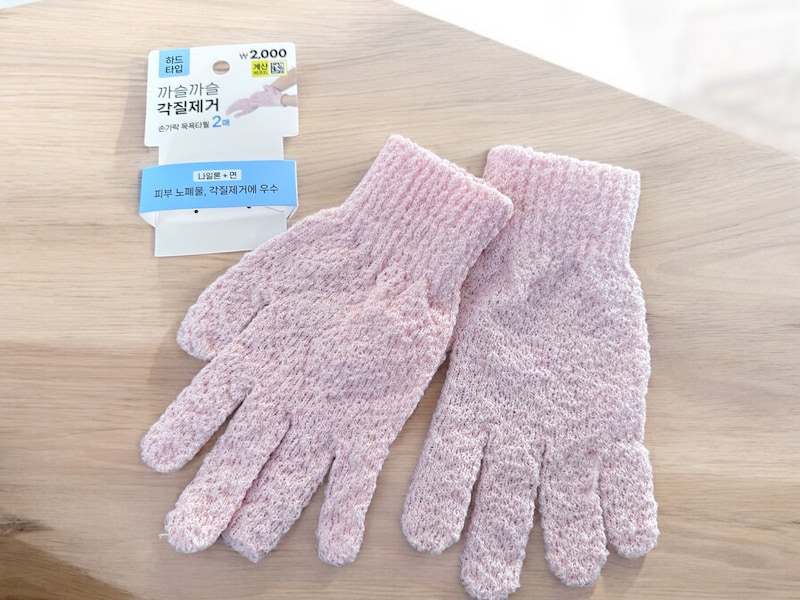 ダイソー明洞駅店のおすすめアカスリ手袋