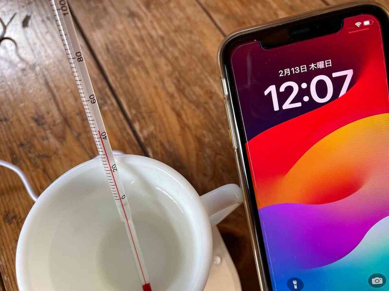 保温性を試してみる