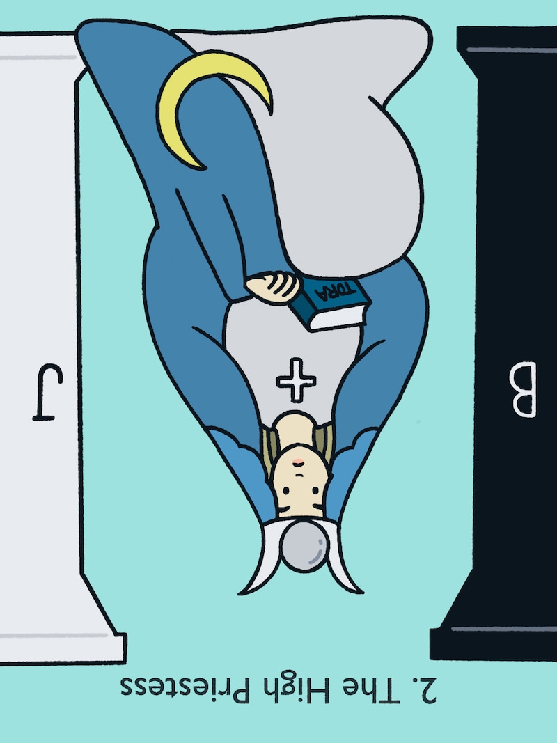 女教皇(The High Priestess)/逆位置