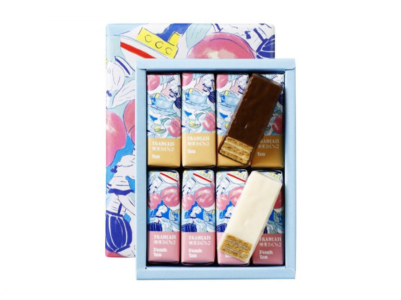 フランセ「横濱ミルフィユ(8個入1200円税別~)」は2019年4月に、味・パッケージともにリニューアル(画像提供:ヨコハマ・グッズ 横濱001)