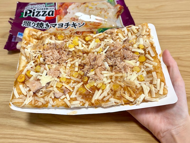 袋から開けて、そのままオーブントースターに入れて焼き上げます