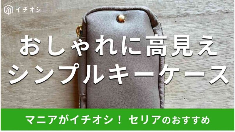 セリアの「キーケースファスナー 内ポケット付 シンプルユース」を使ってみた