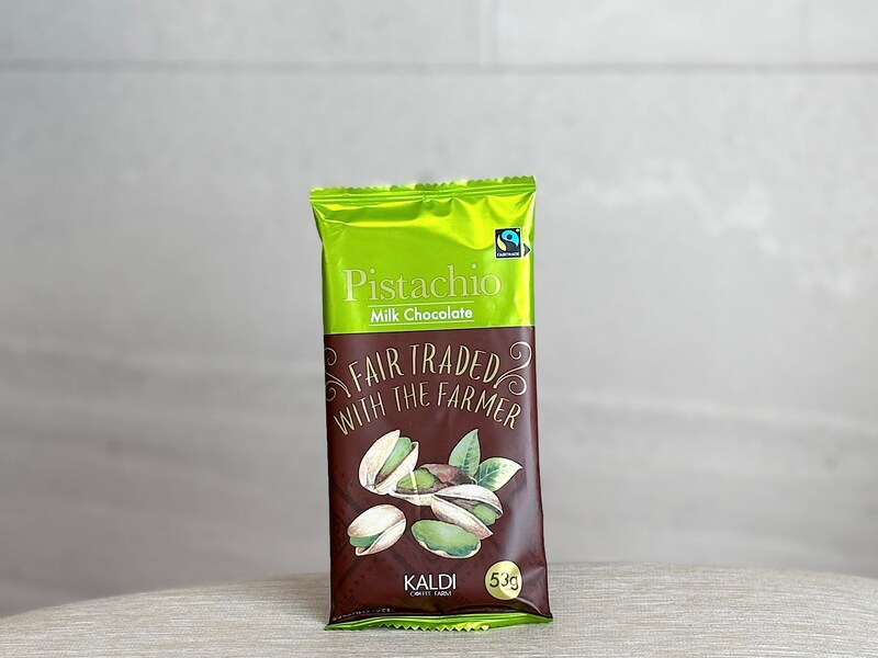 「フェアトレードチョコレート ピスタチオ」367円(税込)