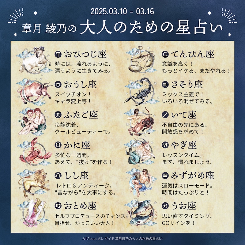 章月綾乃からあなたへ送る今週のメッセージ